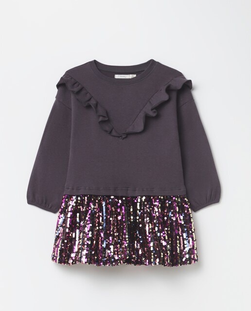 Imagen 0 de Vestido mixto felpa de niña