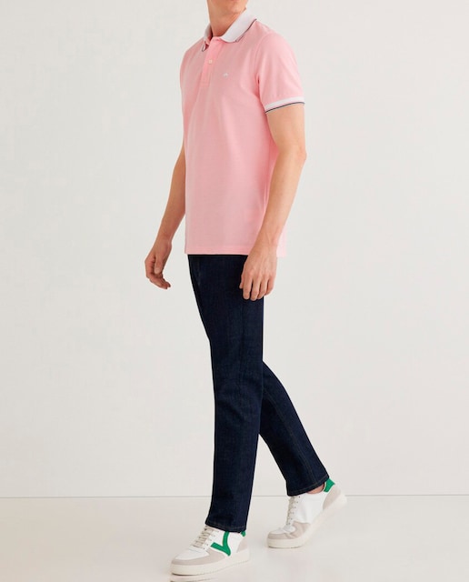 Imagen 0 de Polo oxford de piqué de hombre slim de manga corta