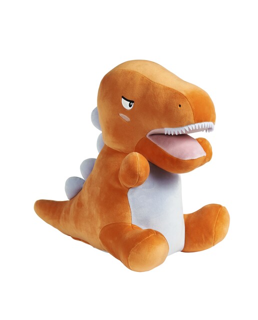 Peluche dinosaurio naranja y rojo 37 cm El Corte Inglés