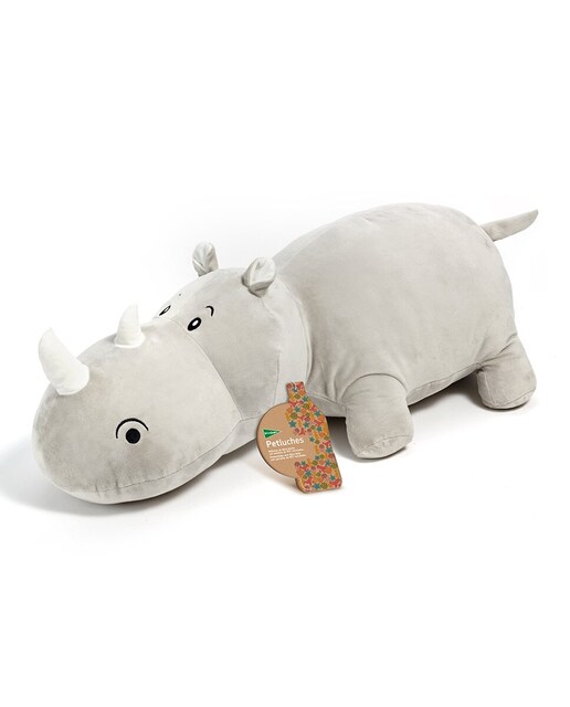 Peluche rinoceronte grande 66 cm sostenible El Corte Inglés