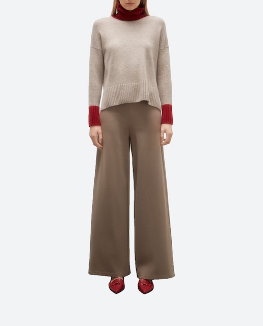 Imagen 0 de Pantalón de mujer ancho de punto milano