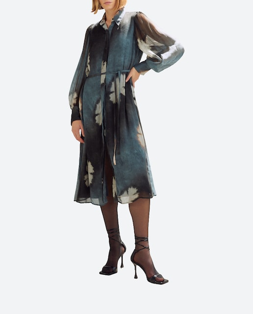 Imagen 0 de Vestido camisero estampado
