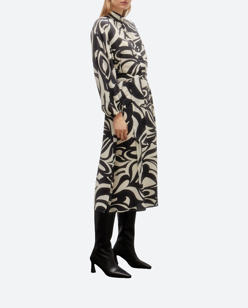 Imagen 0 de Vestido camisero estampado