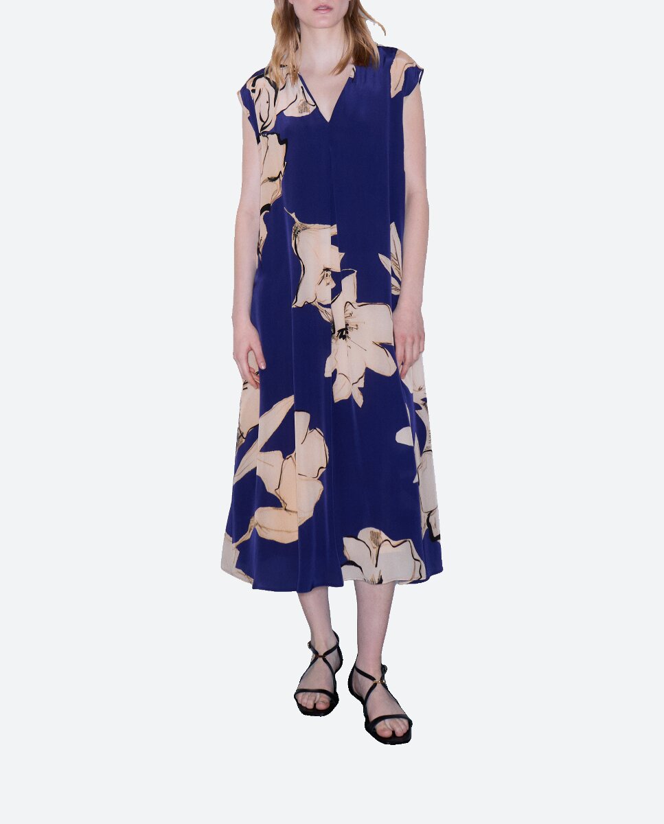 Imagen 0 de Vestido midi estampado