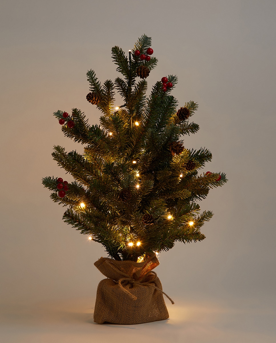 Imagen 0 de Árbol pequeño con luces LED Berry Navidad El Corte Inglés