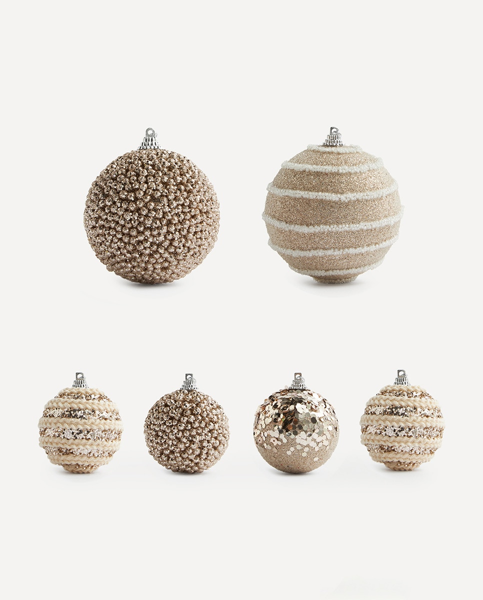Imagen 0 de Set 18 bolas multitexturas Navidad El Corte Inglés