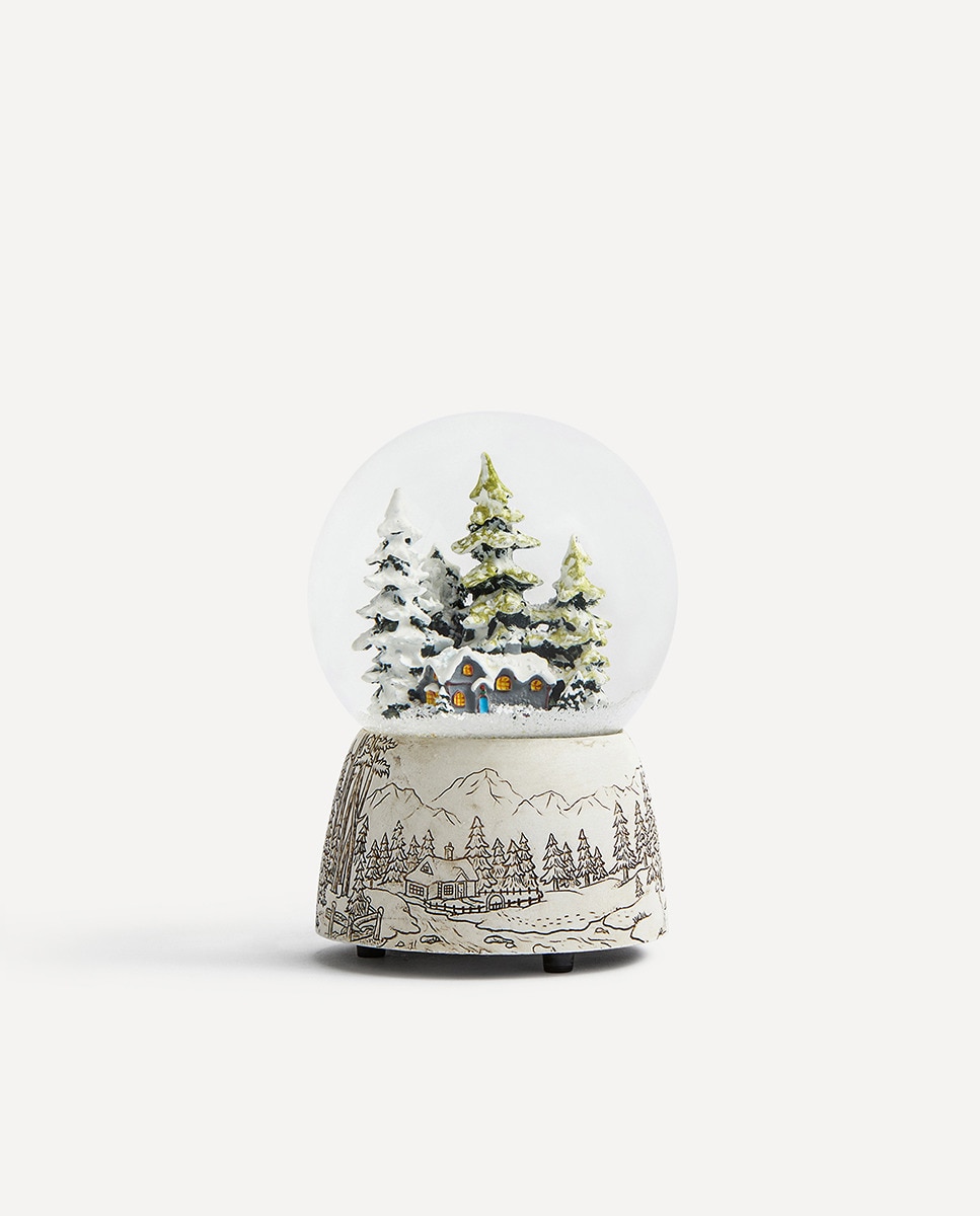 Imagen 0 de Bola de nieve Pueblo con música Navidad El Corte Inglés