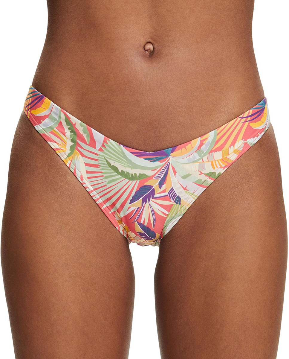 Imagen 0 de Braga de bikini High Leg estampado hojas corte en V