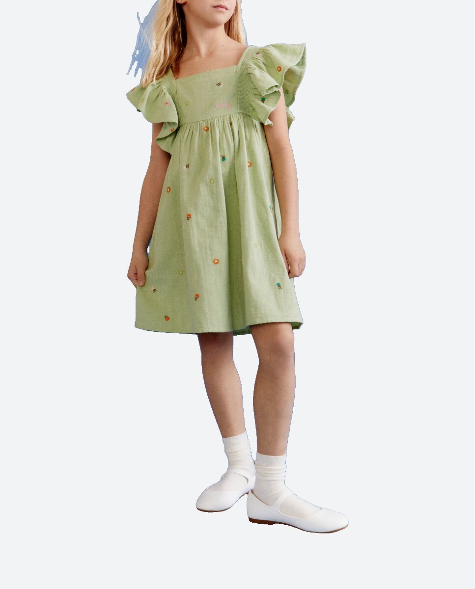 Imagen 0 de Vestido de manga corta de niña