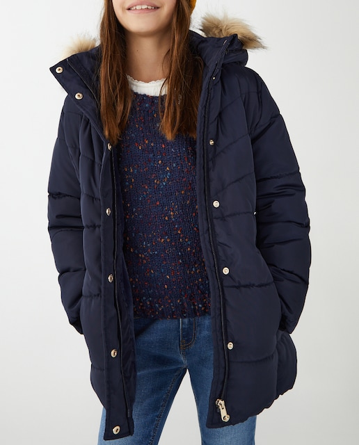 Imagen 0 de Parka acolchada de niña con cinturón