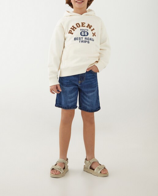 Imagen 0 de Bermuda vaquera de niño en color azul