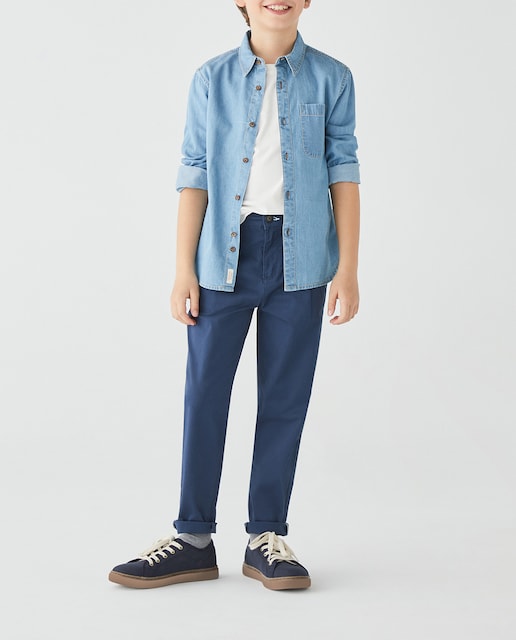 Imagen 0 de Pantalón de pinzas de niño con cierre delantero