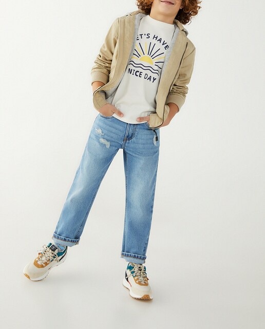 Imagen 0 de Pantalón dénim rotos