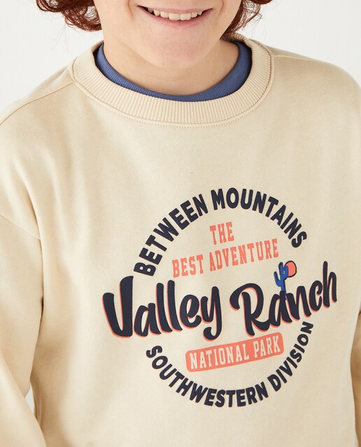 Imagen 0 de Sudadera de niño con manga larga y print delantero