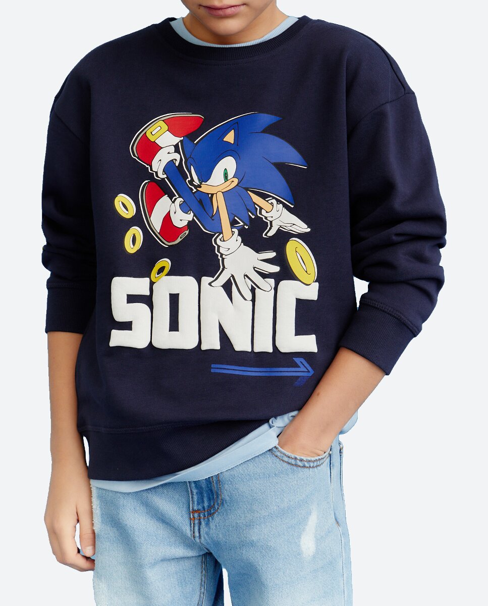 Imagen 0 de Sudadera estampado Sonic