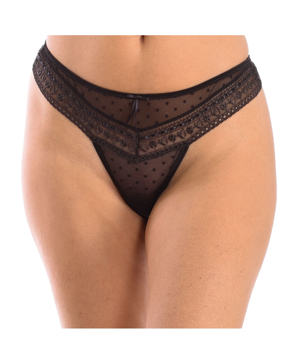 Imagen 0 de Tanga de encaje CASANDRA mujer