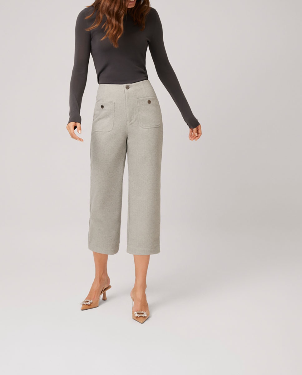 Imagen 0 de Pantalón estilo traje de largo crop
