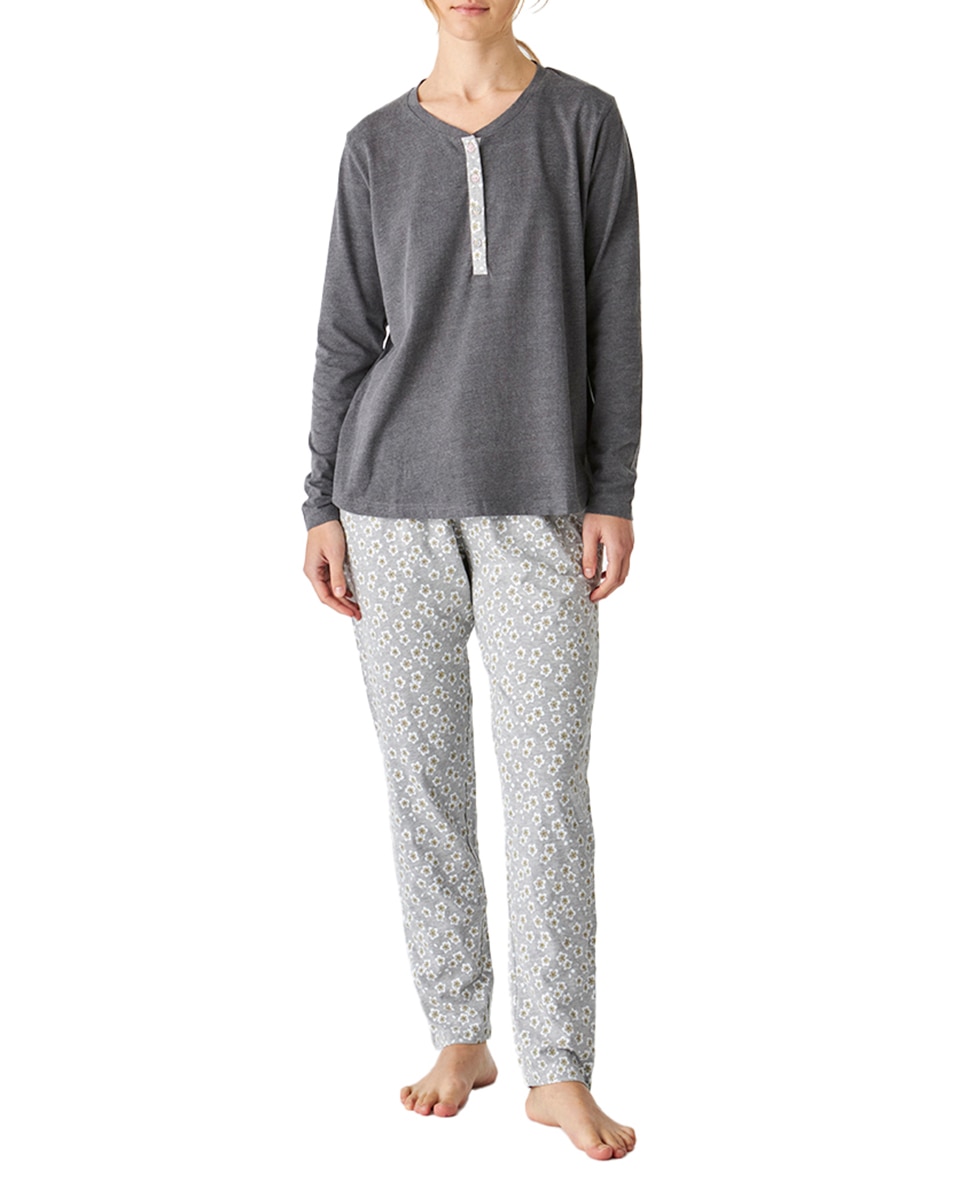 Imagen 0 de Pijama de algodón manga larga JJBEP1801 mujer