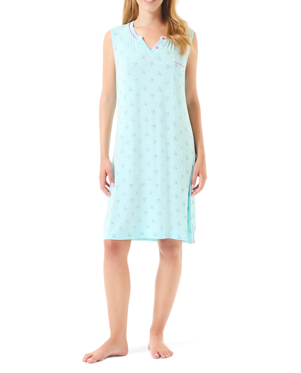 Imagen 0 de Camisón de mujer corto con estampado