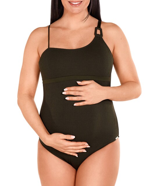 Imagen 0 de Bañador de premamá asimétrico con anilla en tirante