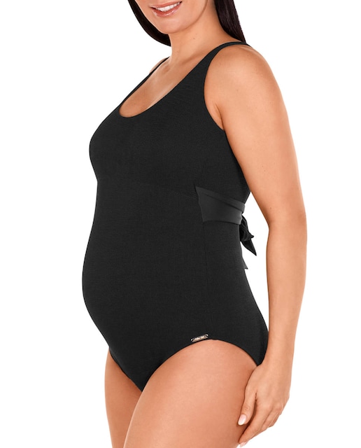 Imagen 0 de Bañador de premamá básico con tejido de textura