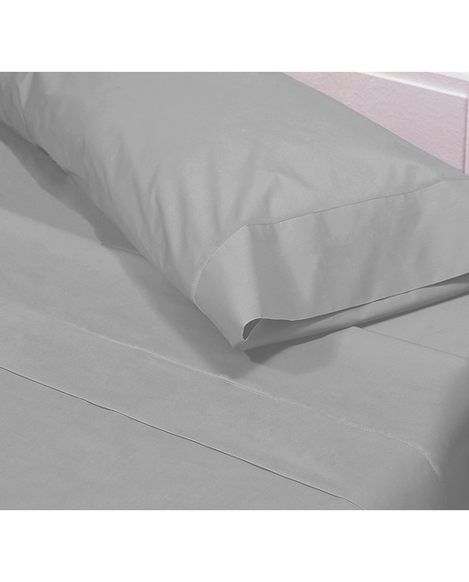 Imagen 0 de Juego sábanas 100% algodón iris premium gris perla