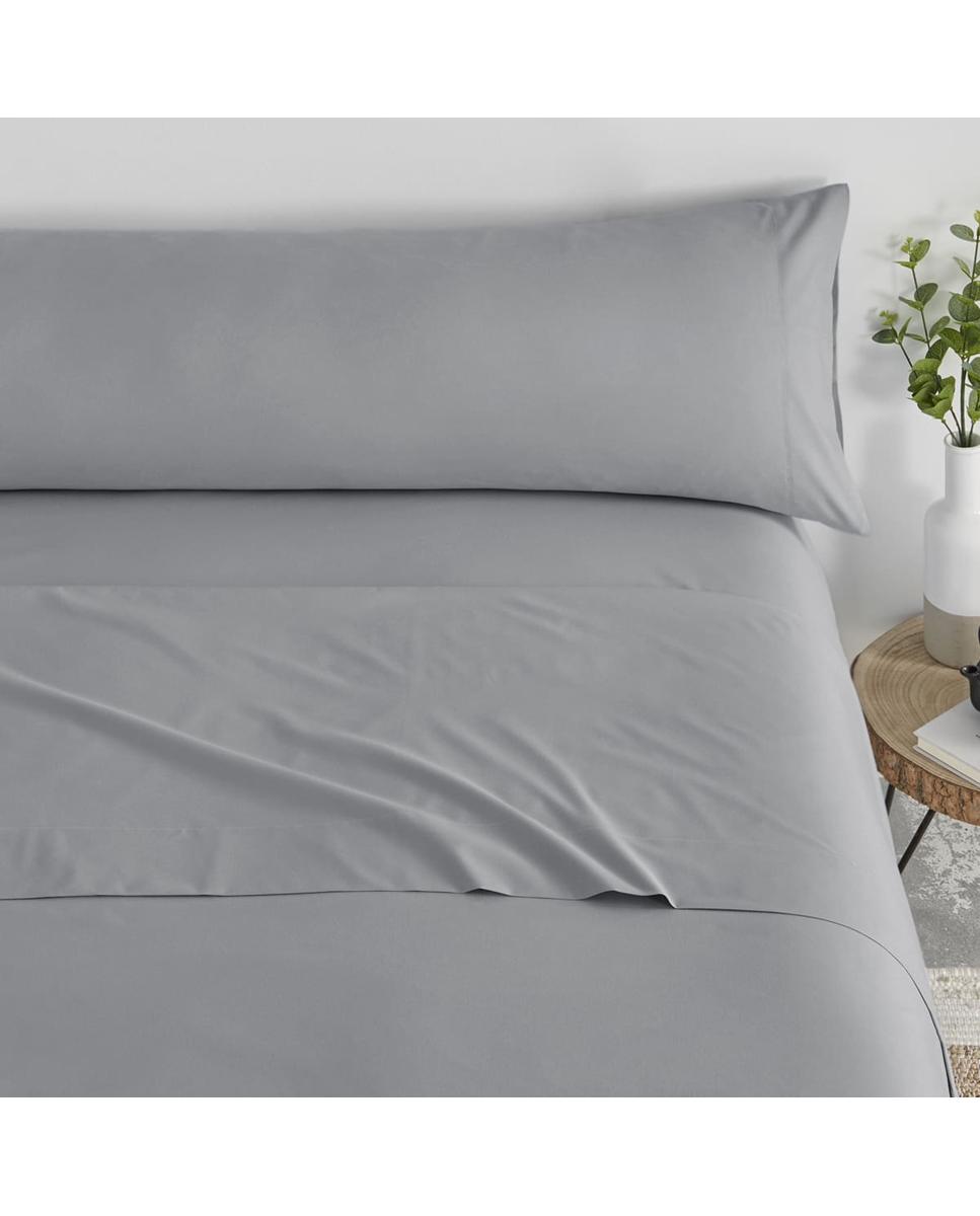 Imagen 0 de Juego sábanas liso tacto extrasuave cama 90cm