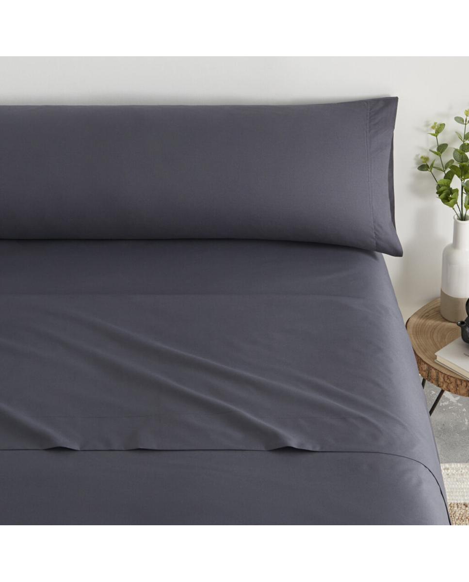 Imagen 0 de Juego sábanas liso tacto extrasuave cama 90cm