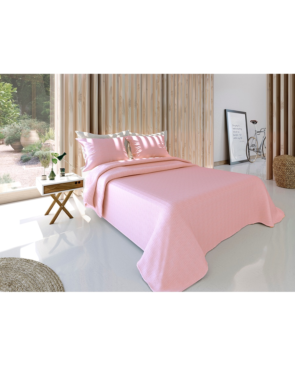 Imagen 0 de Colcha Bouti liso Ibiza rosa
