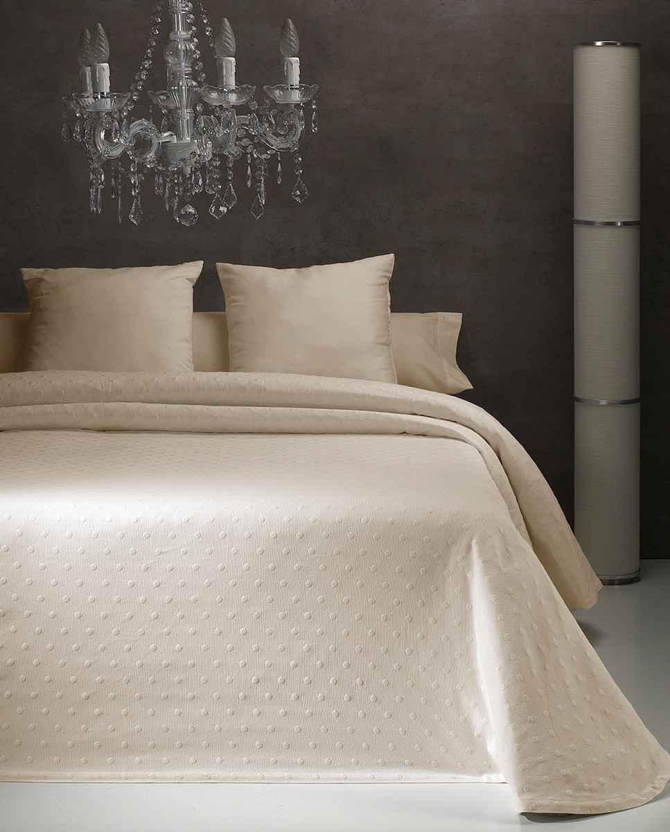 Imagen 0 de Colcha jacquard carmina marfil