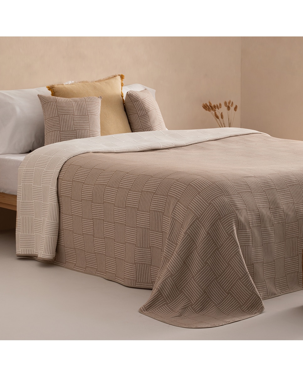 Imagen 0 de Colcha jacquard reversible Zanzi