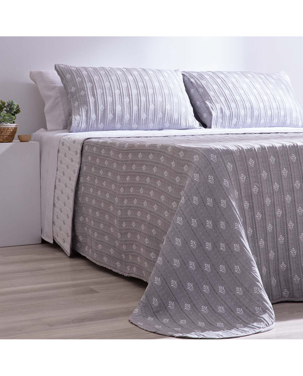 Imagen 0 de Colchas jacquard 090 cm Layna gris