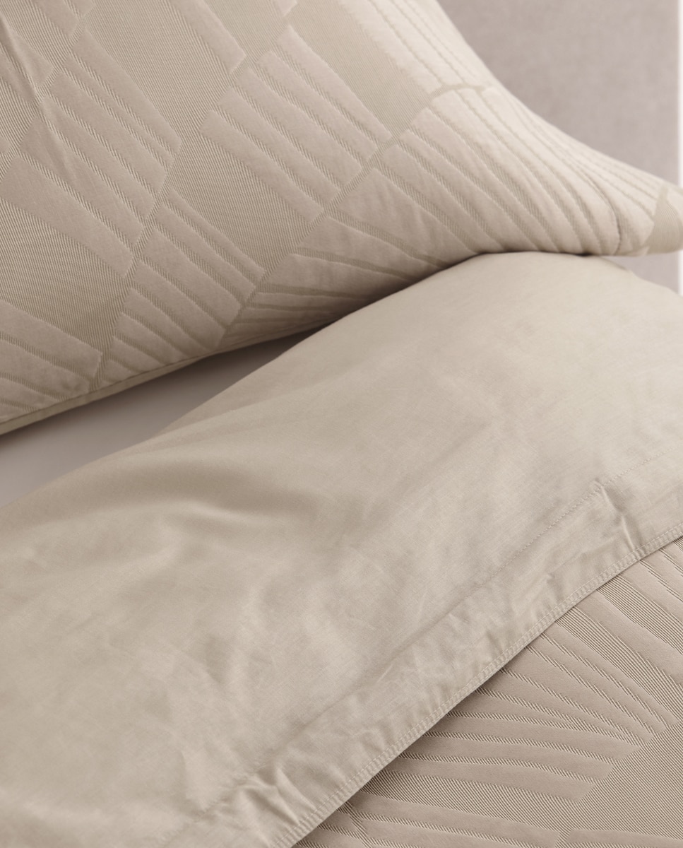 Imagen 0 de Dúo de funda nórdica de algodón Kentia blanco. Cama de 135/140 cm