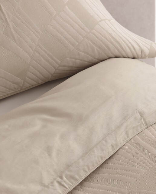 Imagen 0 de Dúo de funda nórdica de algodón Kentia blanco. Cama de 135/140 cm