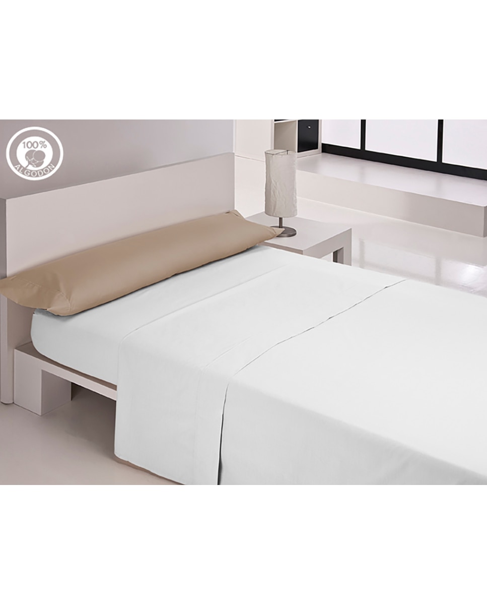 Imagen 0 de Funda de almohada 100% algodon lisos  beig