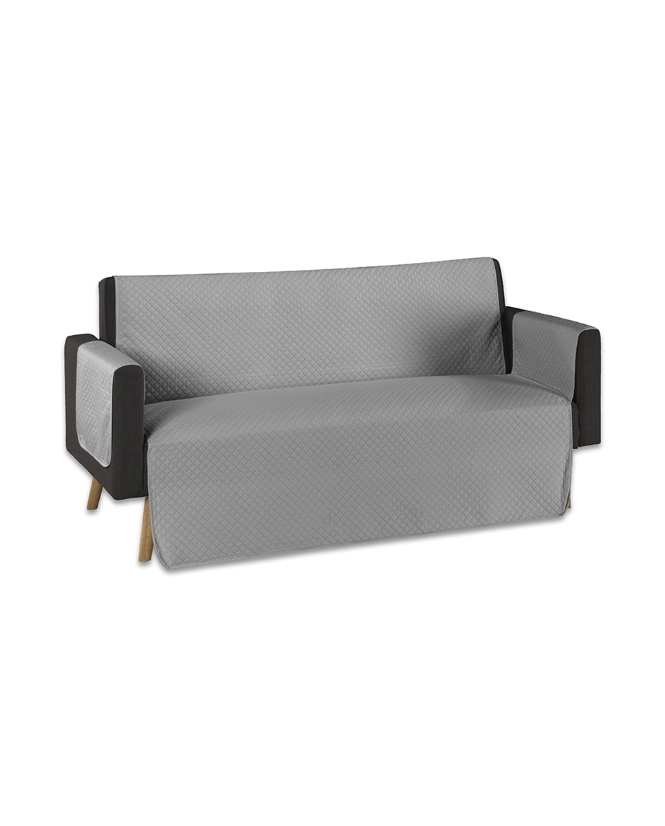 Imagen 0 de Funda protectora de sofá acolchada chaise longue gris claro