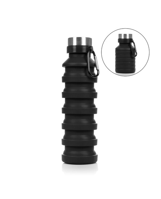 Imagen 0 de Botella deportiva plegable de silicona 470 a 550 ml