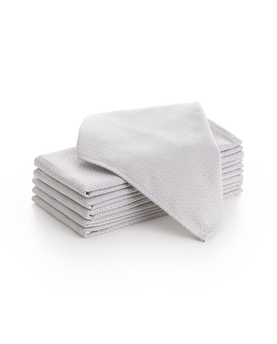 Imagen 0 de Pack 6 servilletas satén Rubi 45x45 cm piedra