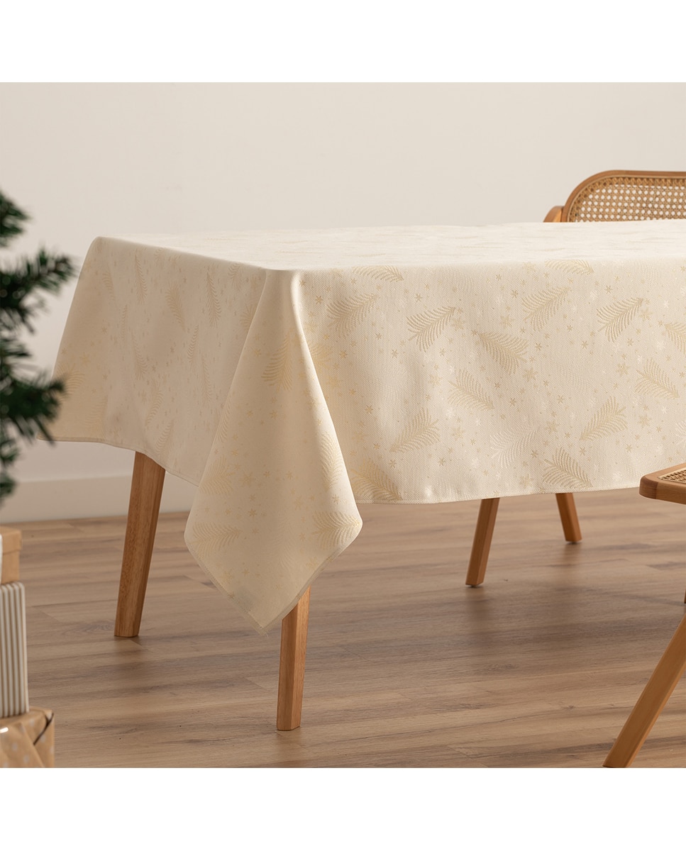 Imagen 0 de Mantel jacquard navidad Christree crudo