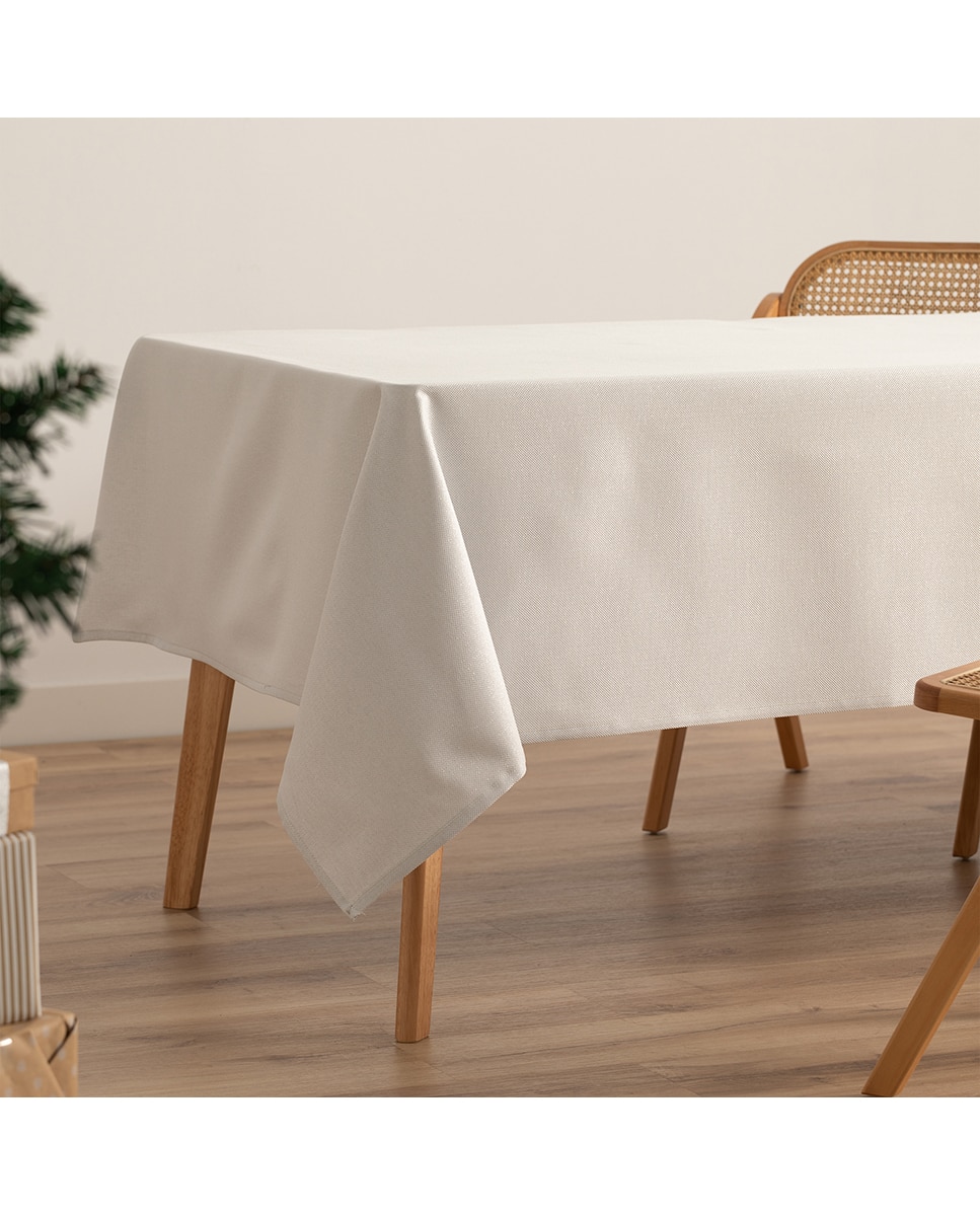 Imagen 0 de Mantel jacquard navidad Lights gris alma-plata