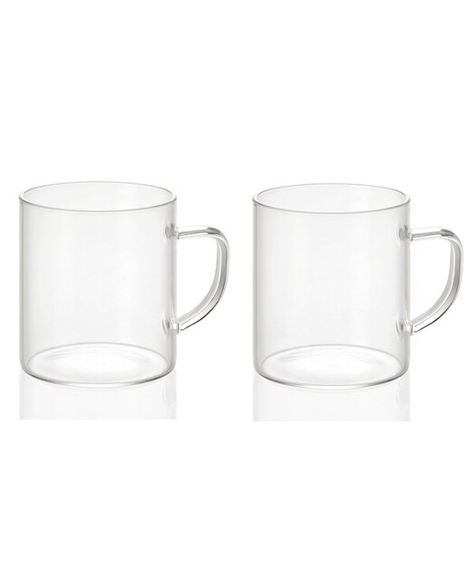 Imagen 0 de Set 2 tazas vidrio 300ml ø7,5x8,5