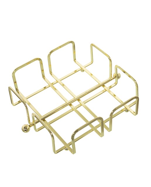 Imagen 0 de Servilletero metal dorado