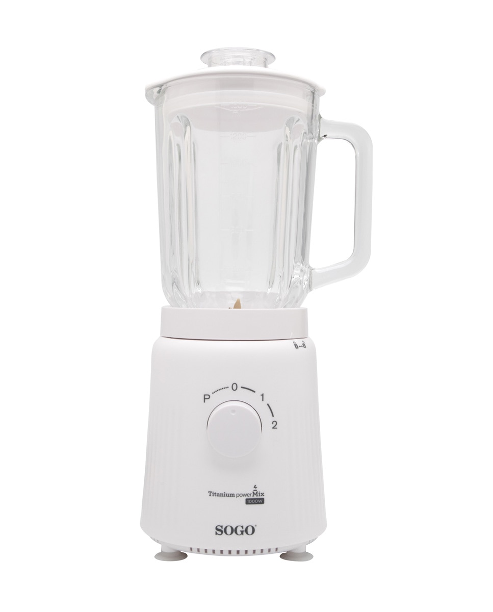 Imagen 0 de Batidora vaso cristal-1000w-1.5l-blanco