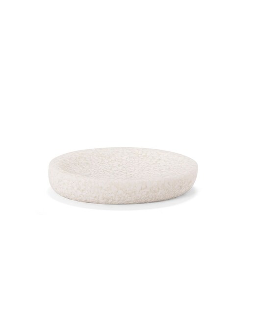 Jabonera polir. blanca ø15x10.5x2.5