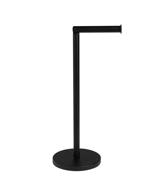 Portarrollos baño metal negro