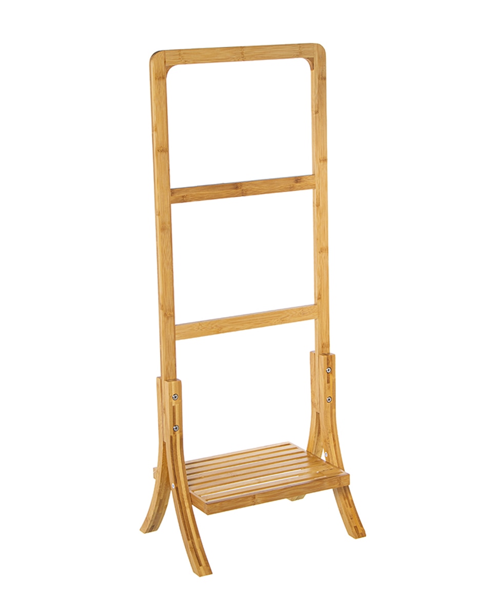 Imagen 0 de Toallero baño madera bambu natura con balda