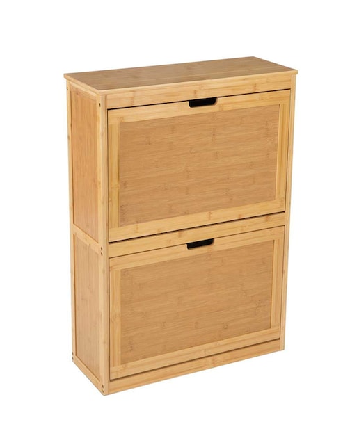 Armario zapatero bambú 63x24x81 cm