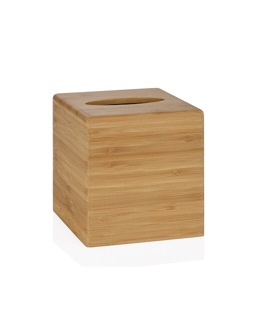 Caja pañuelos bambú 13x13x14