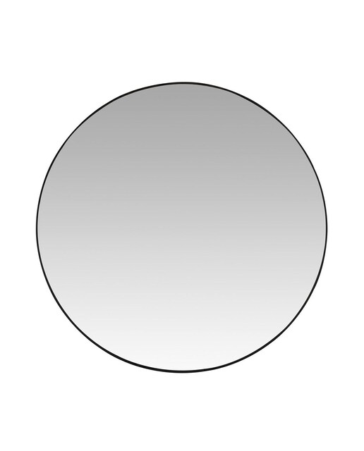 Espejo pared metal negro 60