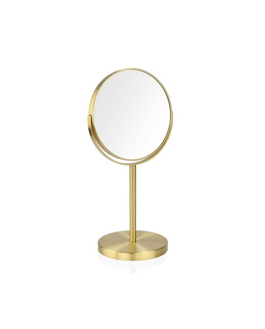 Espejo pie metal dorado x5